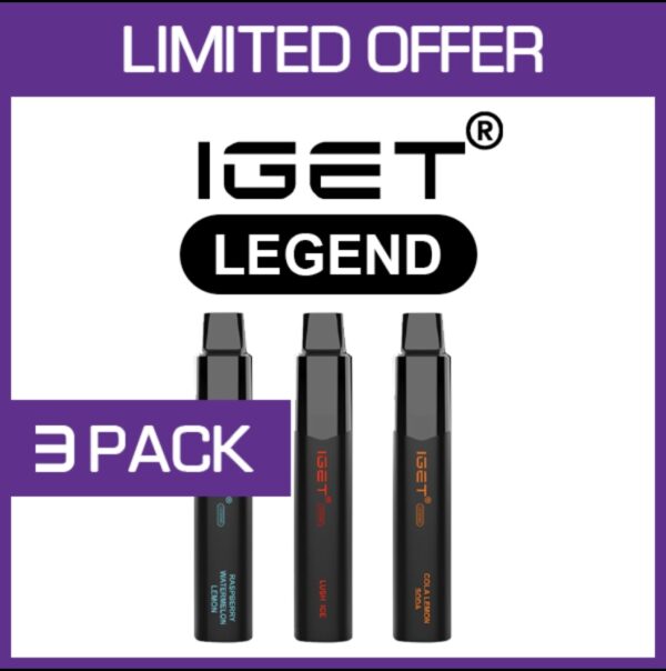 IGET LEGEND – 4000 PUFFS – 3 PACK