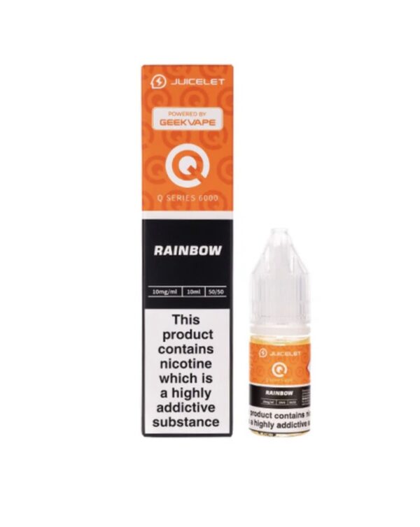 Rainbow Q Series 6000 Nic Salt E-Liquid by Juicelet