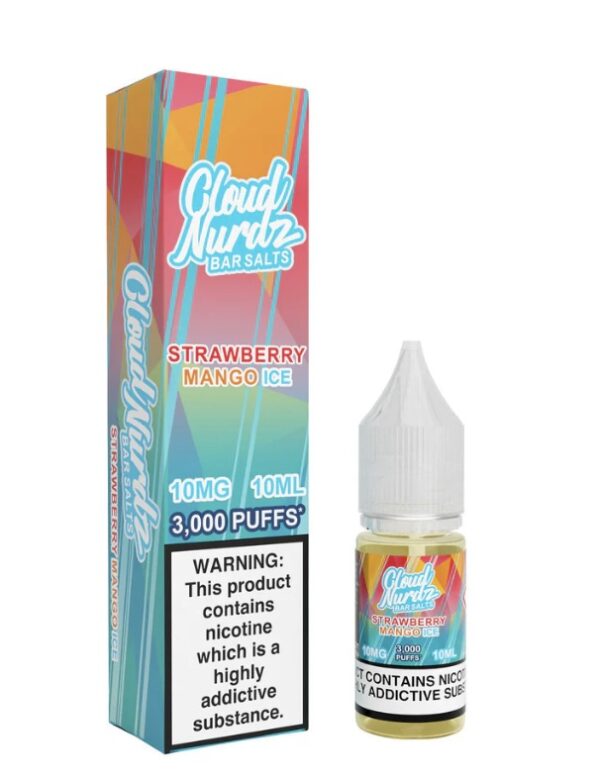 Cloud Nurdz Strawberry Mango Ice 10ml Nic Salt