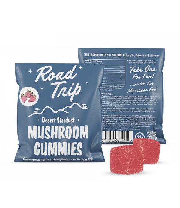 DESERT STARDUST MUSHROOM GUMMIES - STRAWBERRY - Image 2