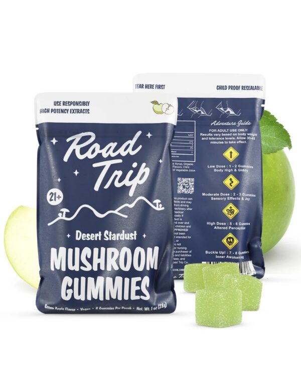 DESERT STARDUST MUSHROOM GUMMIES - GREEN APPLE