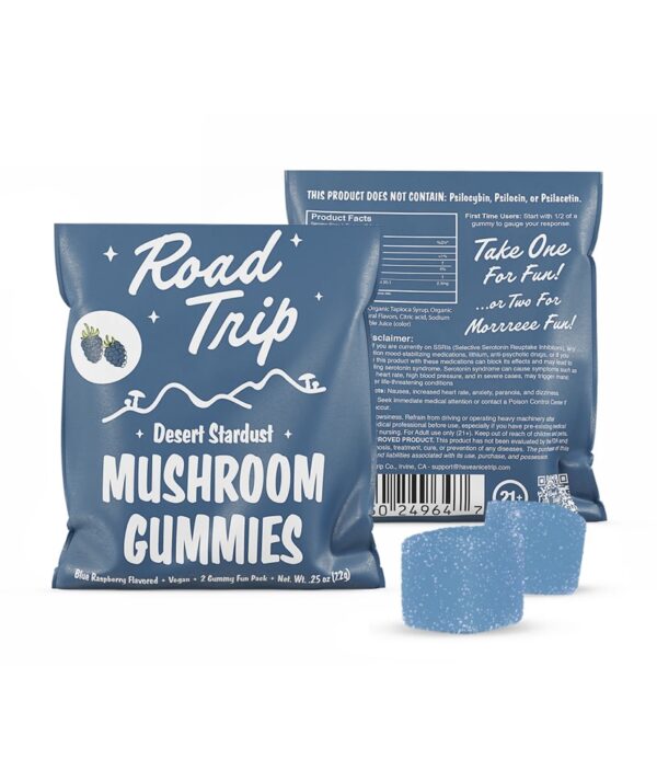 DESERT STARDUST MUSHROOM GUMMIES - BLUE RASPBERRY - Image 2