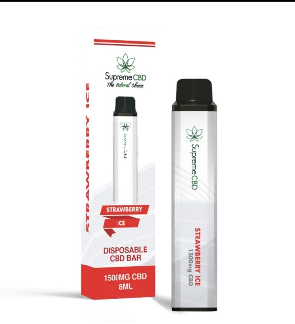 CBD Disposable Vape - Strawberry Ice (1500mg)