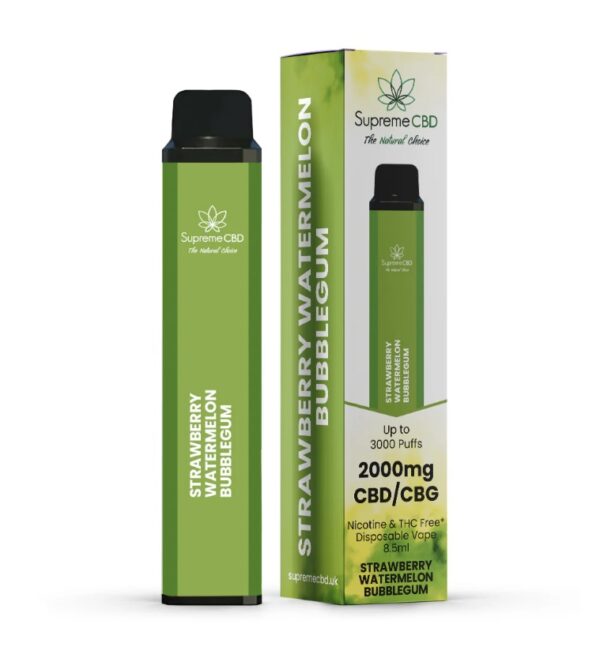 CBD Disposable Vape - Strawberry Watermelon Bubblegum (2000mg)