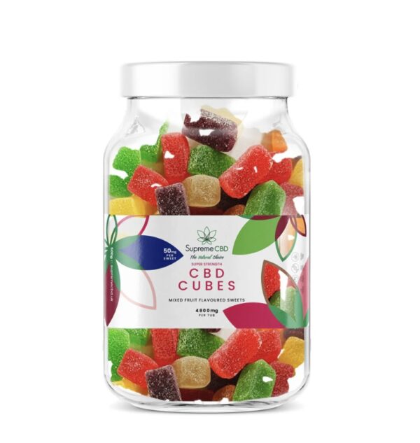 CBD Large Super Strength Fruit Cubes (4800mg)