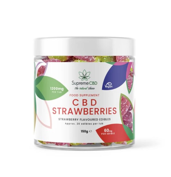 CBD Gummy Strawberries (1200mg)