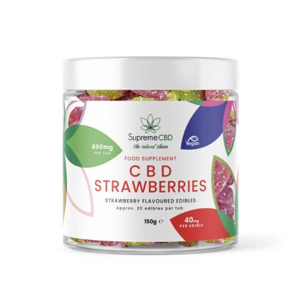 CBD Gummy Strawberries (800mg)