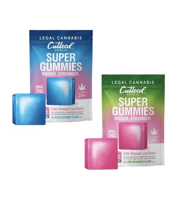 CUTLEAF COLD-PRESSED LIVE ROSIN CBD/THC SUPER GUMMIES 120 MG