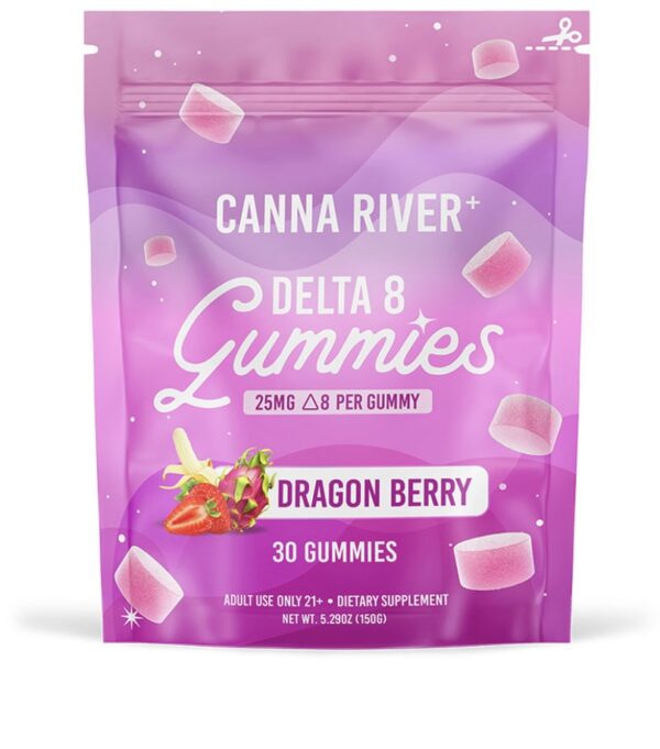 DELTA 8 THC GUMMIES – DRAGON BERRY – CANNA RIVER