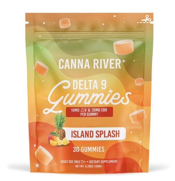 DELTA 9 THC GUMMIES WITH CBD – ISLAND SPLASH – CANNA RIVER