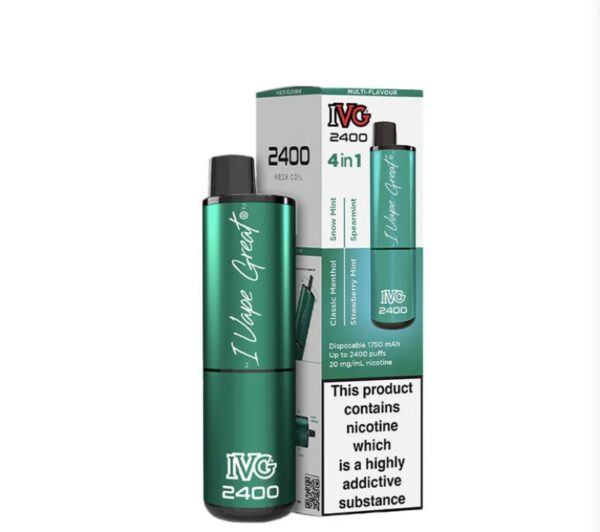 IVG 2400 Mint Edition 4 In 1 20mg Disposable Vape