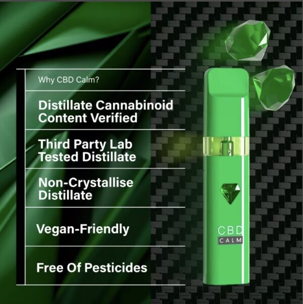 Holy Grail Kush – CBD Terpenes 1800mg Disposable Vape | CBD Calm - Image 3