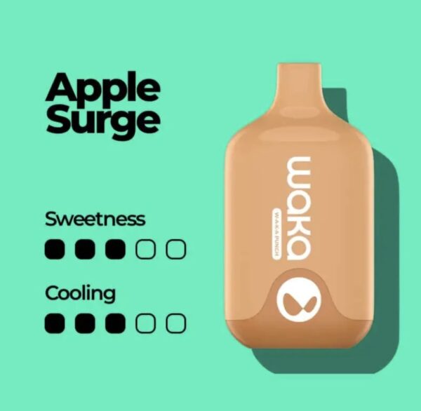 Waka Smash 6000 Puffs Disposable Vape Apple Surge - Image 2