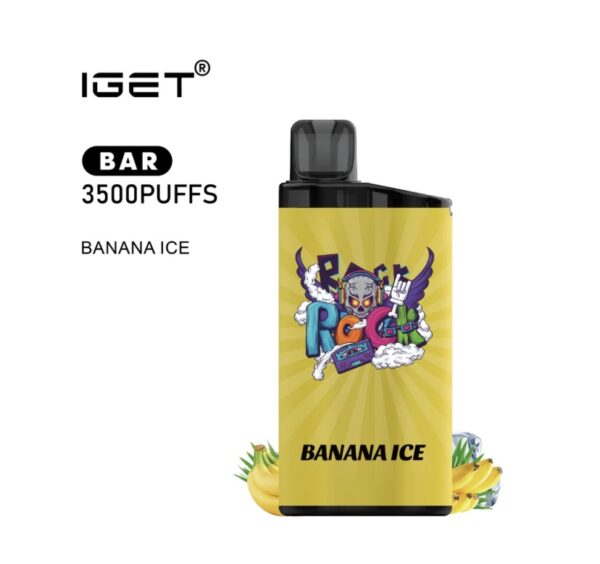 IGET BAR BANANA ICE 3500 PUFFS