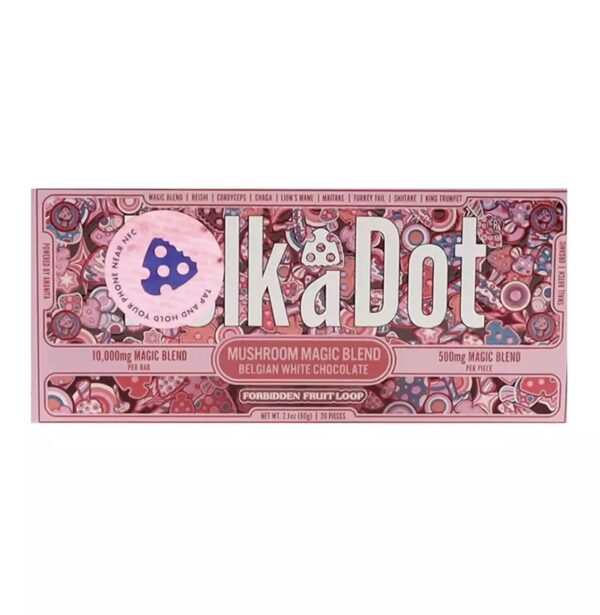 Forbidden Fruit Loop PolkaDot Magic Mushroom Belgian White Chocolate 500mg