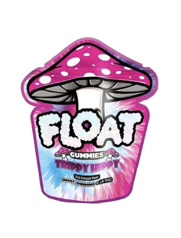 Trippy Hippy Pink Pineapple Float Mushroom Gummies + Delta 9 THC 100mg