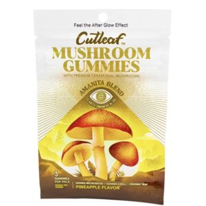 Pinapple Cutleaf Mushroom Gummies Amanita Blend 500mg
