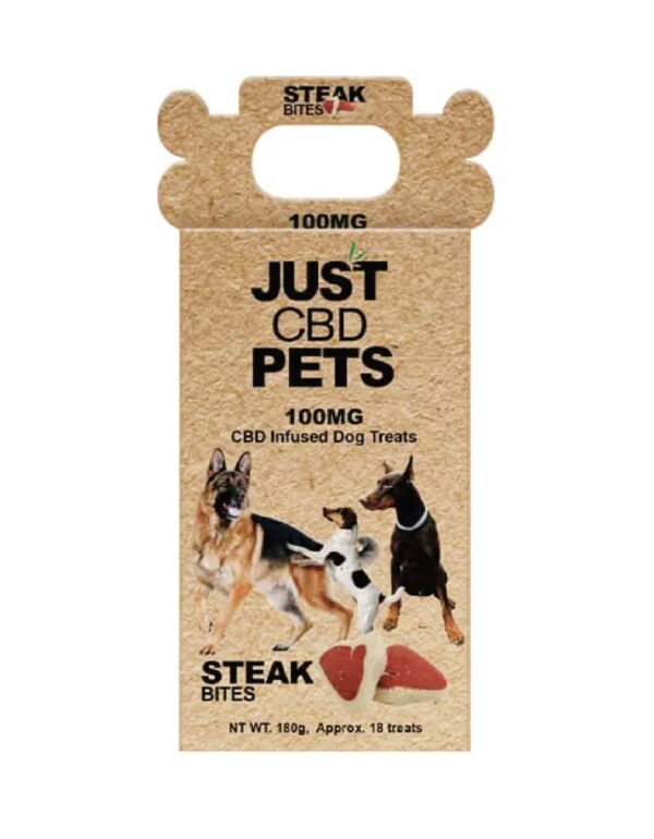 Steak Bites Just CBD Dog Treats 100mg - Image 2