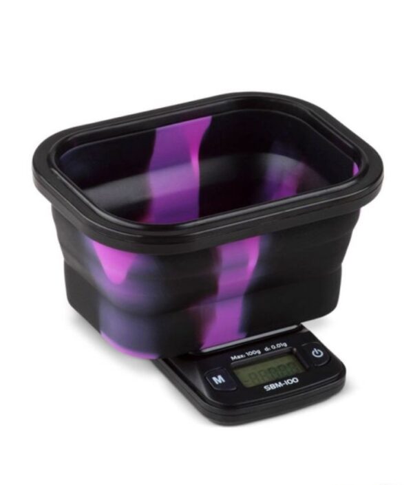 PINK MINI SILICONE BOWL DIGITAL SCALE 100G X 0.01G - Image 2