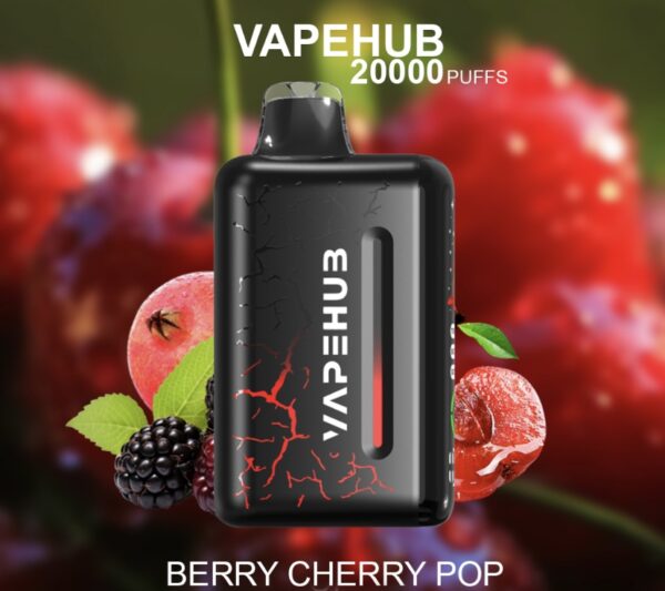 VAPEHUB BERRY CHERRY POP – 20000 PUFFS