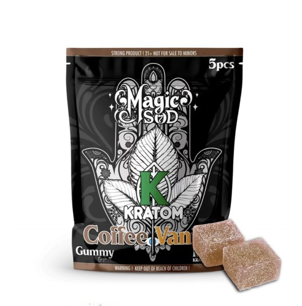 Kratom Coffee Vanilla Gummies 150 MIT Kratom Extract - Image 2