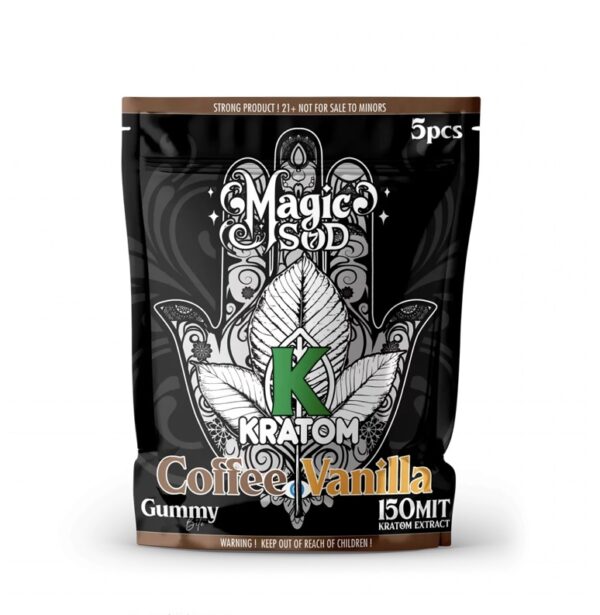 Kratom Coffee Vanilla Gummies 150 MIT Kratom Extract - Image 3