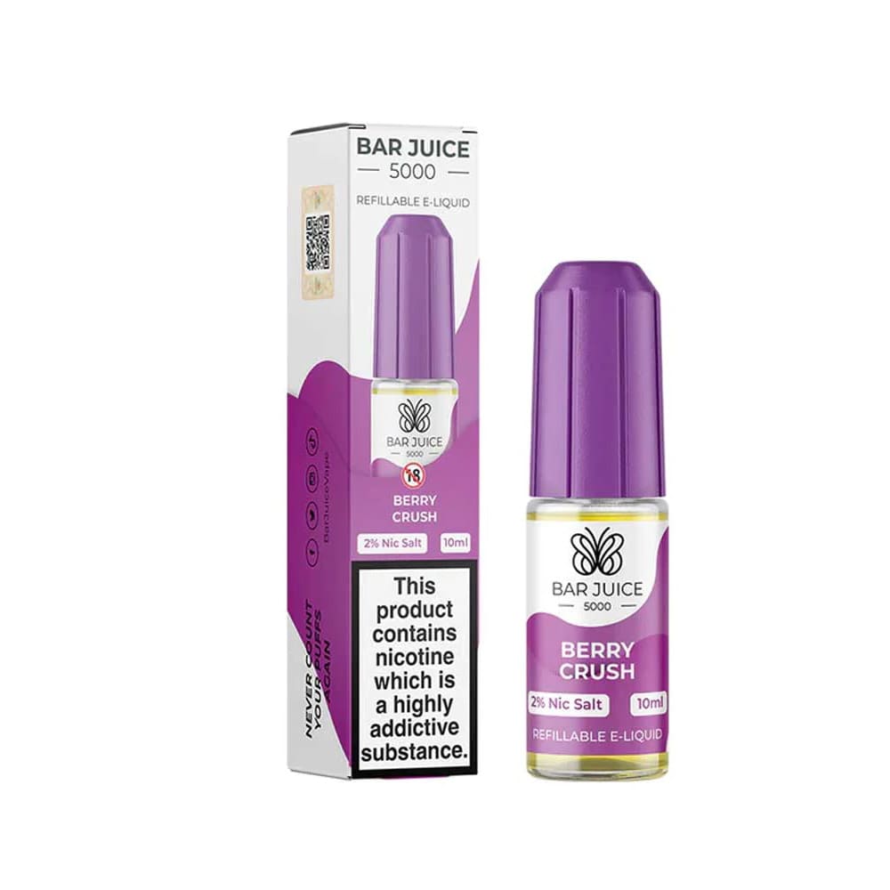 Berry Crush 10ml Nic Salt E liquid by Bar Juice 5000